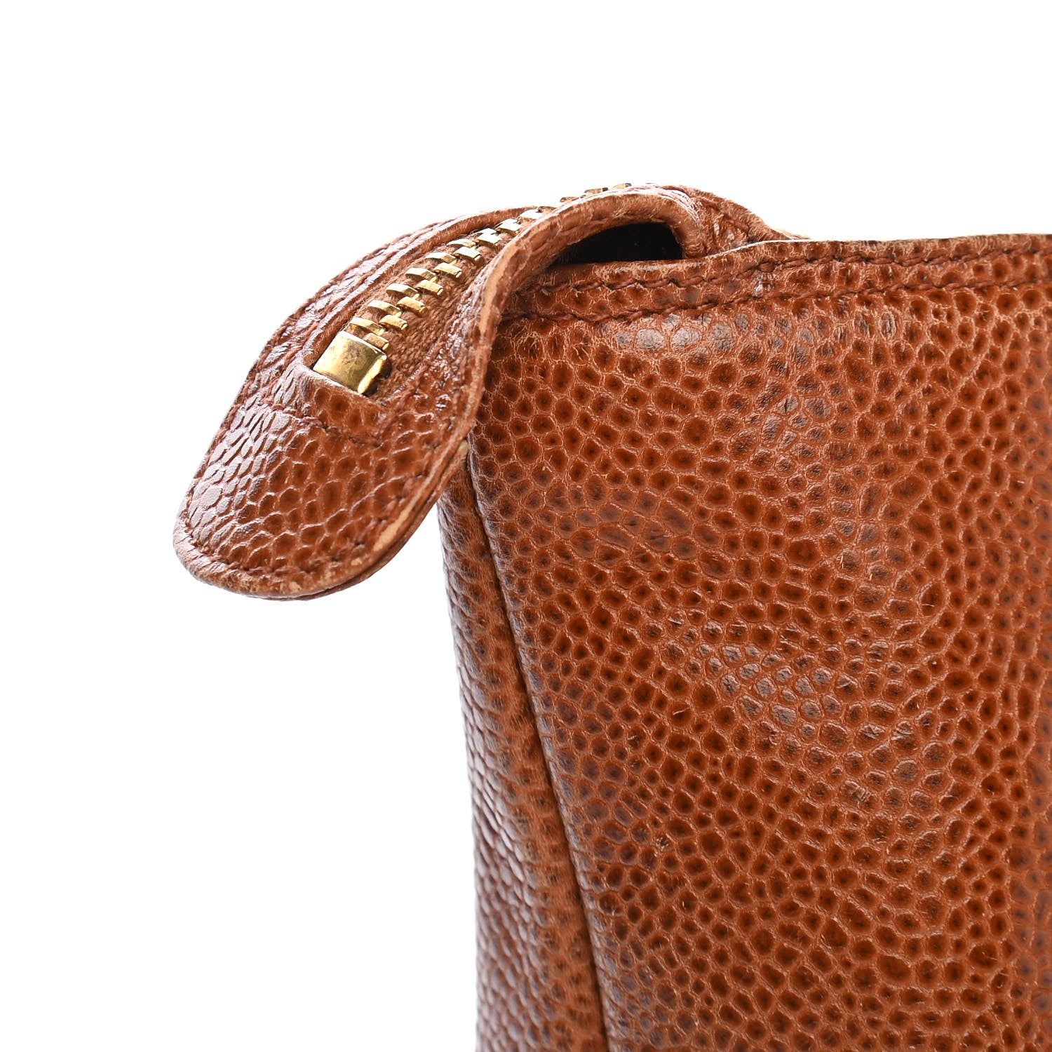 Chanel Caviar Flap Shoulder Bag Brown 10 of 12