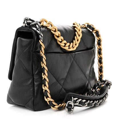 Chanel Lambskin Quilted Medium Chanel 19 Flap Black 3 of 11