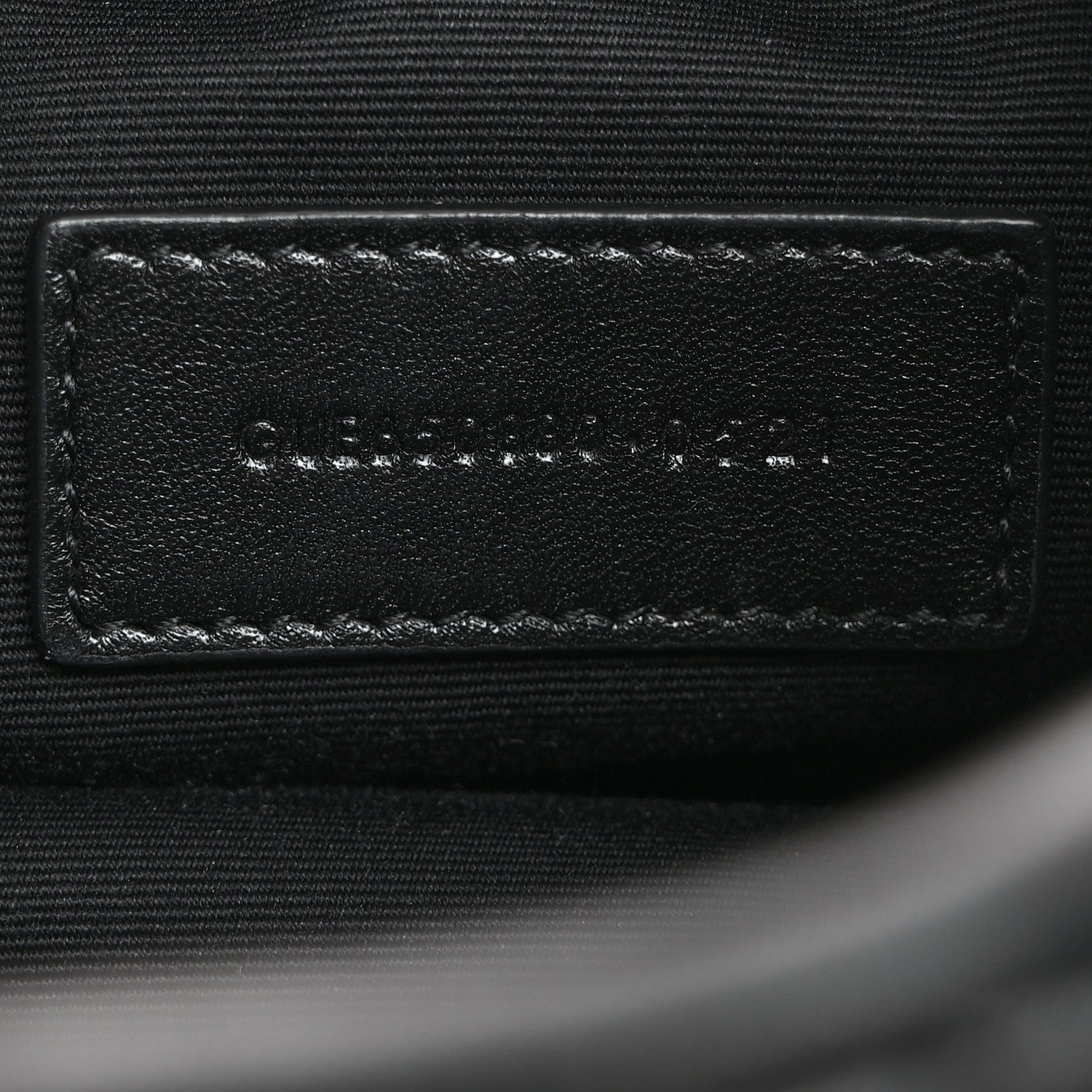 Saint Laurent Lambskin Monogram Loulou Puffer Pouch Clutch Black 7 of 7