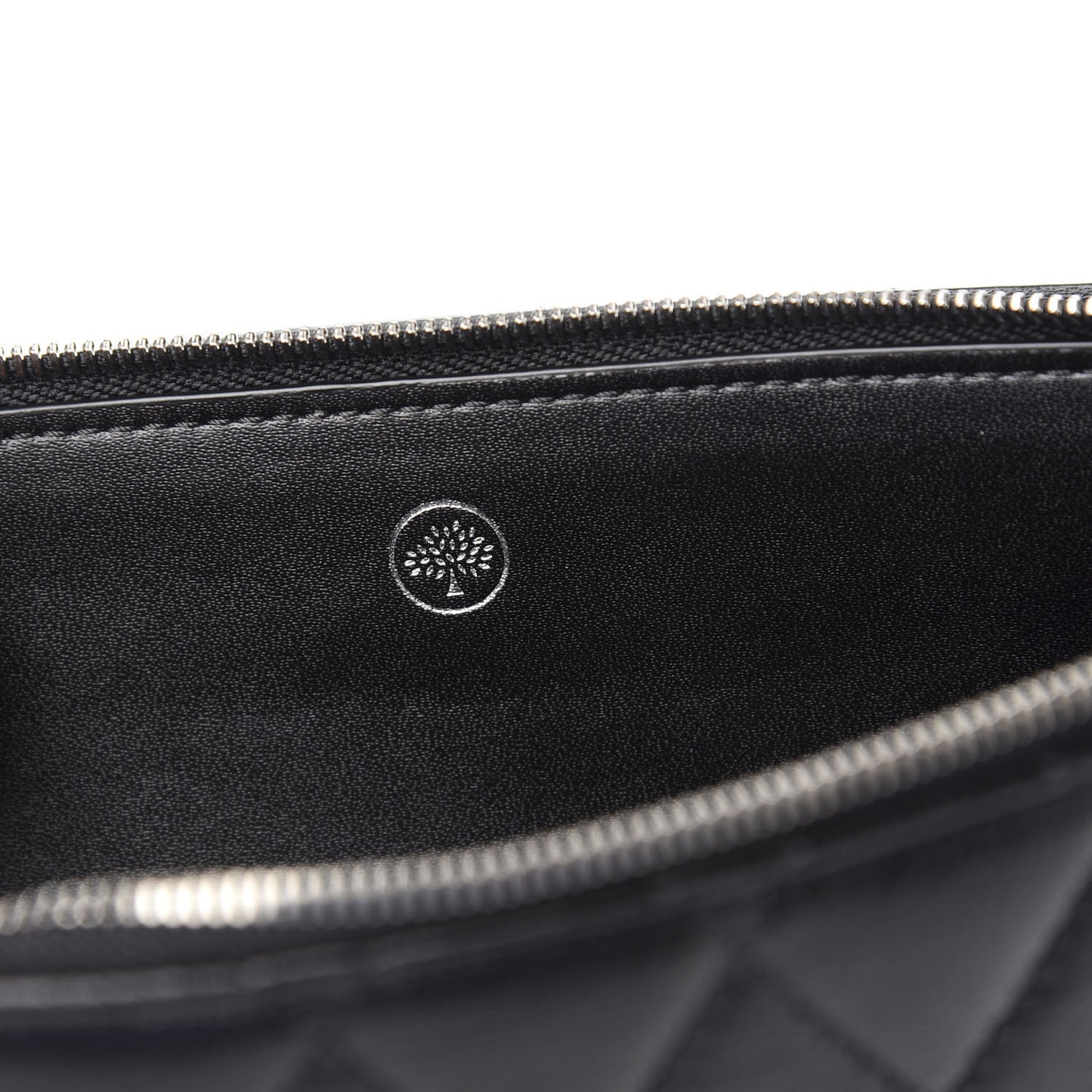 Shiny Buffalo Quilted Plaque Wallet on Chain Black