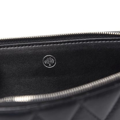 Mulberry Shiny Buffalo Quilted Plaque Wallet on Chain Black 5 of 9