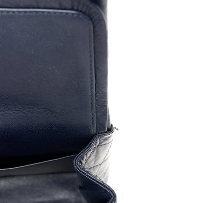 Chanel Aged Calfskin Quilted 2.55 Reissue 226 Flap Navy Blue 11 of 11