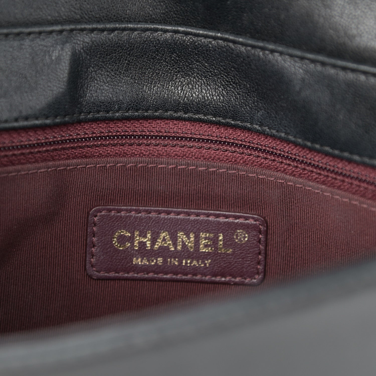 Chanel Sheepskin Quilted Medium Vintage Mademoiselle Flap Black 5 of 11