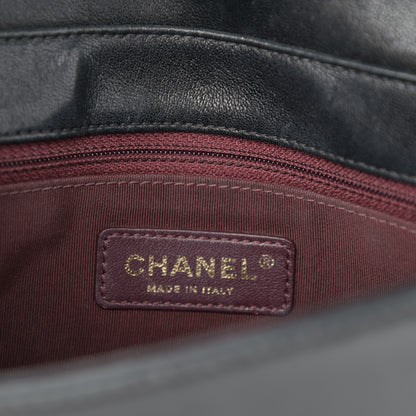 Chanel Sheepskin Quilted Medium Vintage Mademoiselle Flap Black 5 of 11