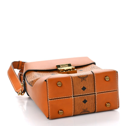 MCM Visetos Small Soft Berlin Crossbody Cognac 4 of 9