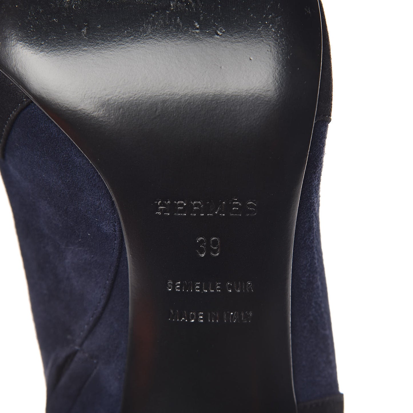 Suede Goatskin Neila Ankle Boots 39 Marine Black