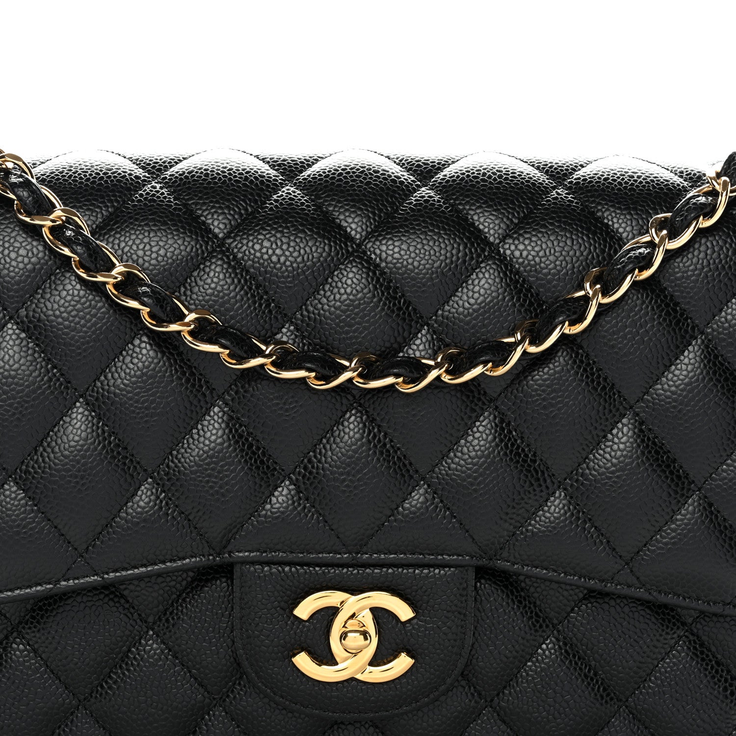 Chanel Caviar Quilted Jumbo Double Flap Black 8 of 11