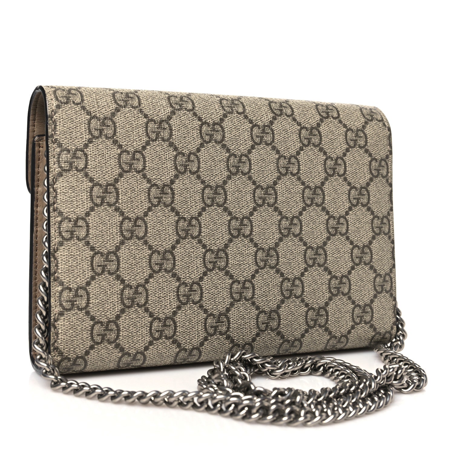 Gucci GG Supreme Monogram Mini Dionysus Chain Wallet Beige Taupe 3 of 11