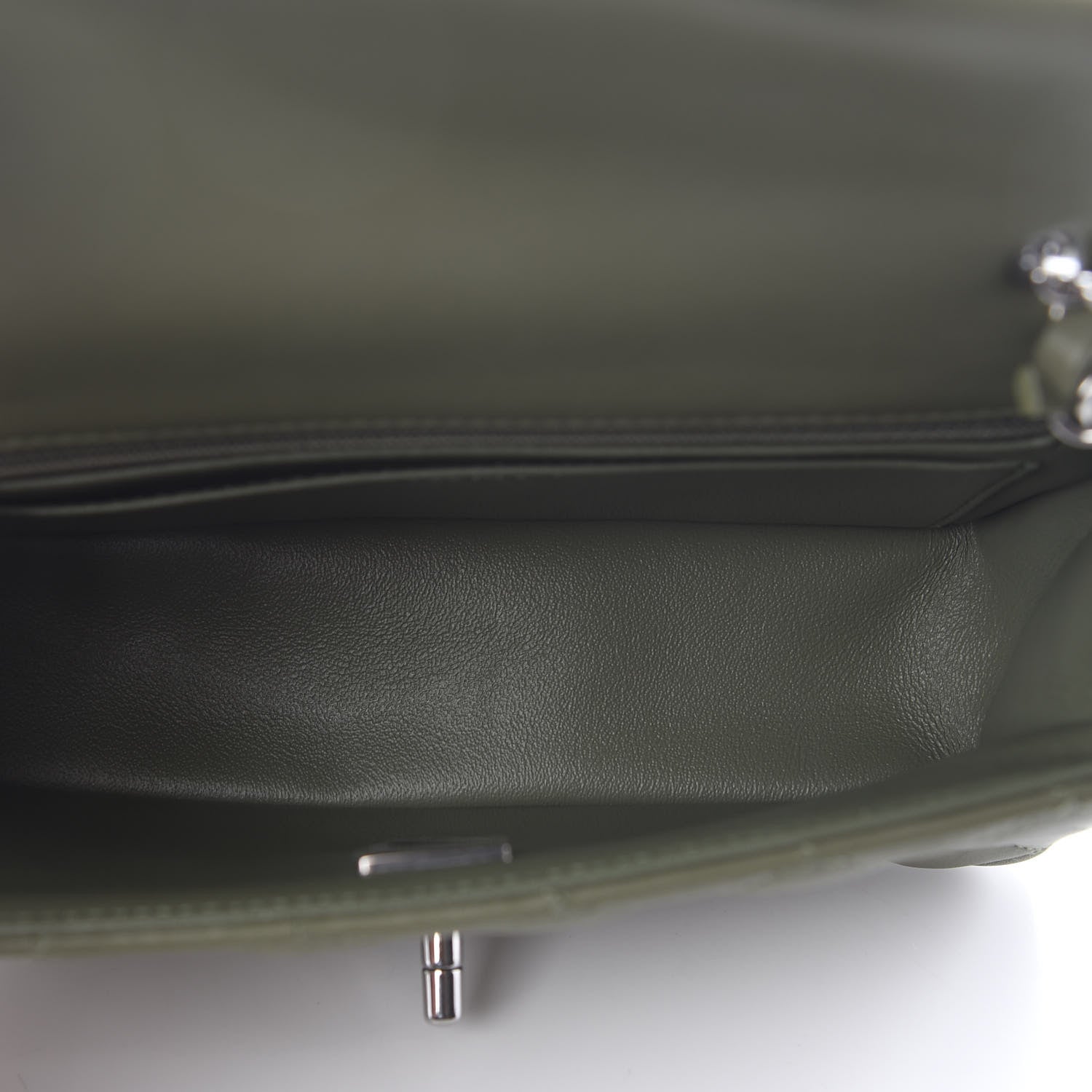 Chanel Lambskin Quilted Mini Rectangular Flap Green 4 of 8