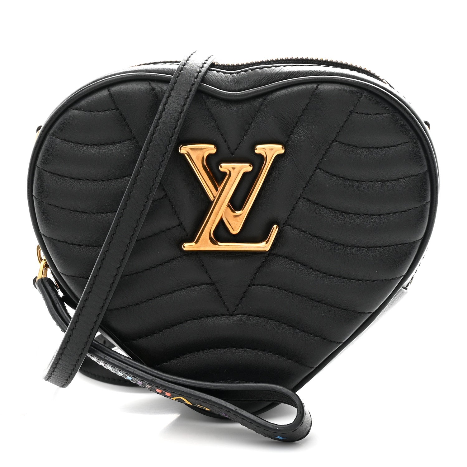 Louis Vuitton Calfskin New Wave Heart Bag Black 1 of 10