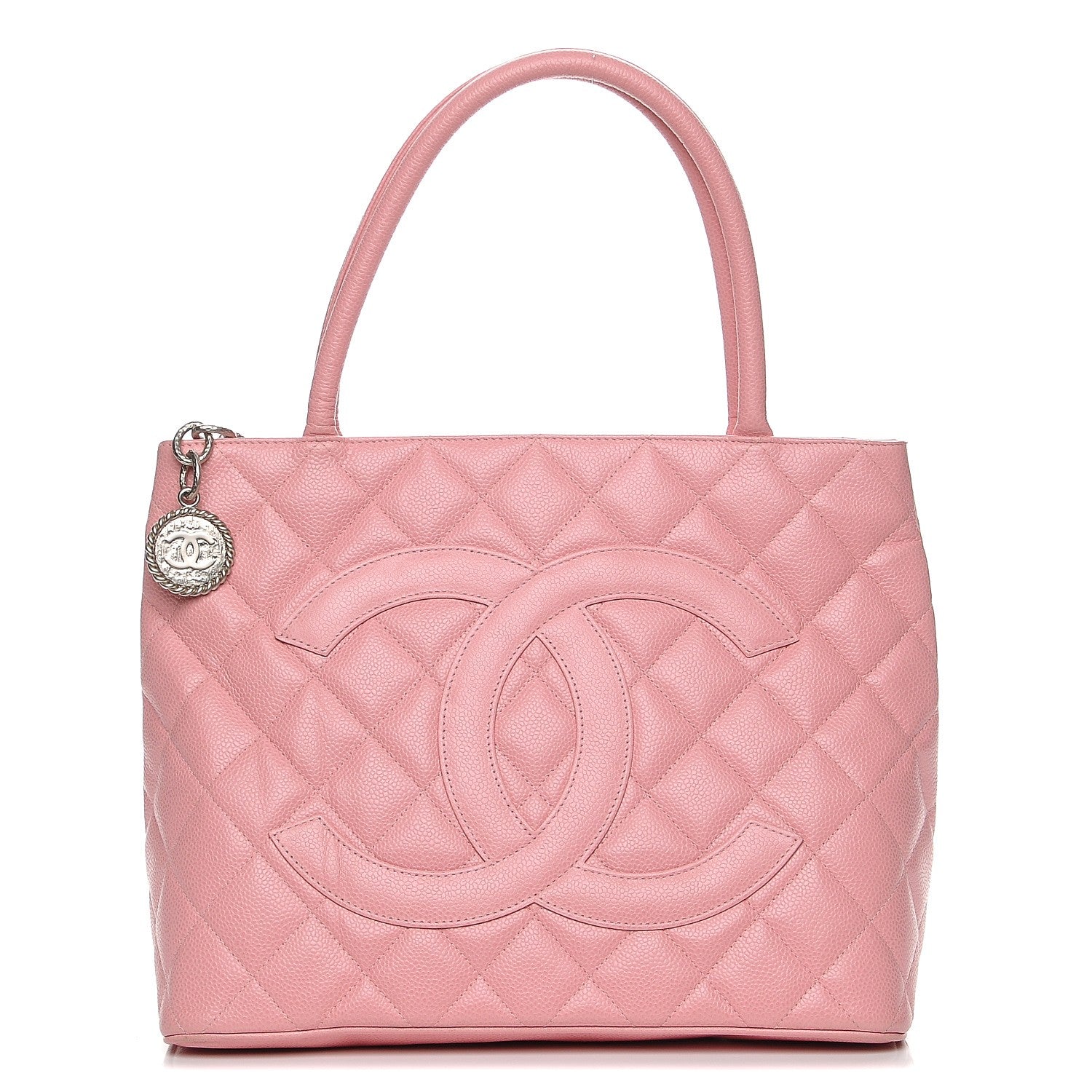 Chanel Caviar Quilted Medallion Tote Light Pink 1 of 7
