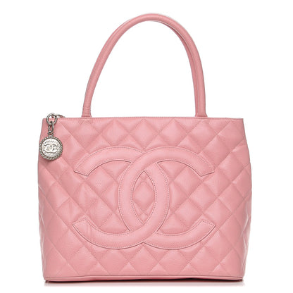 Chanel Caviar Quilted Medallion Tote Light Pink 1 of 7