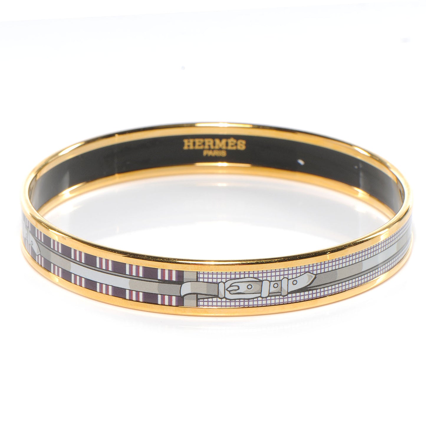 Enamel Narrow Printed Buckle Bracelet 65