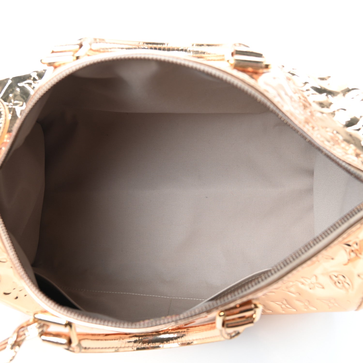 Louis Vuitton Monogram Miroir Speedy 35 Gold 5 of 8