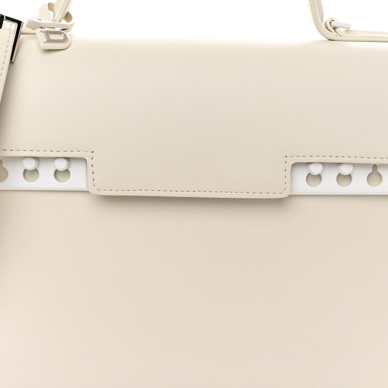 Delvaux Calfskin MM Tempete Satchel Ivory 8 of 10