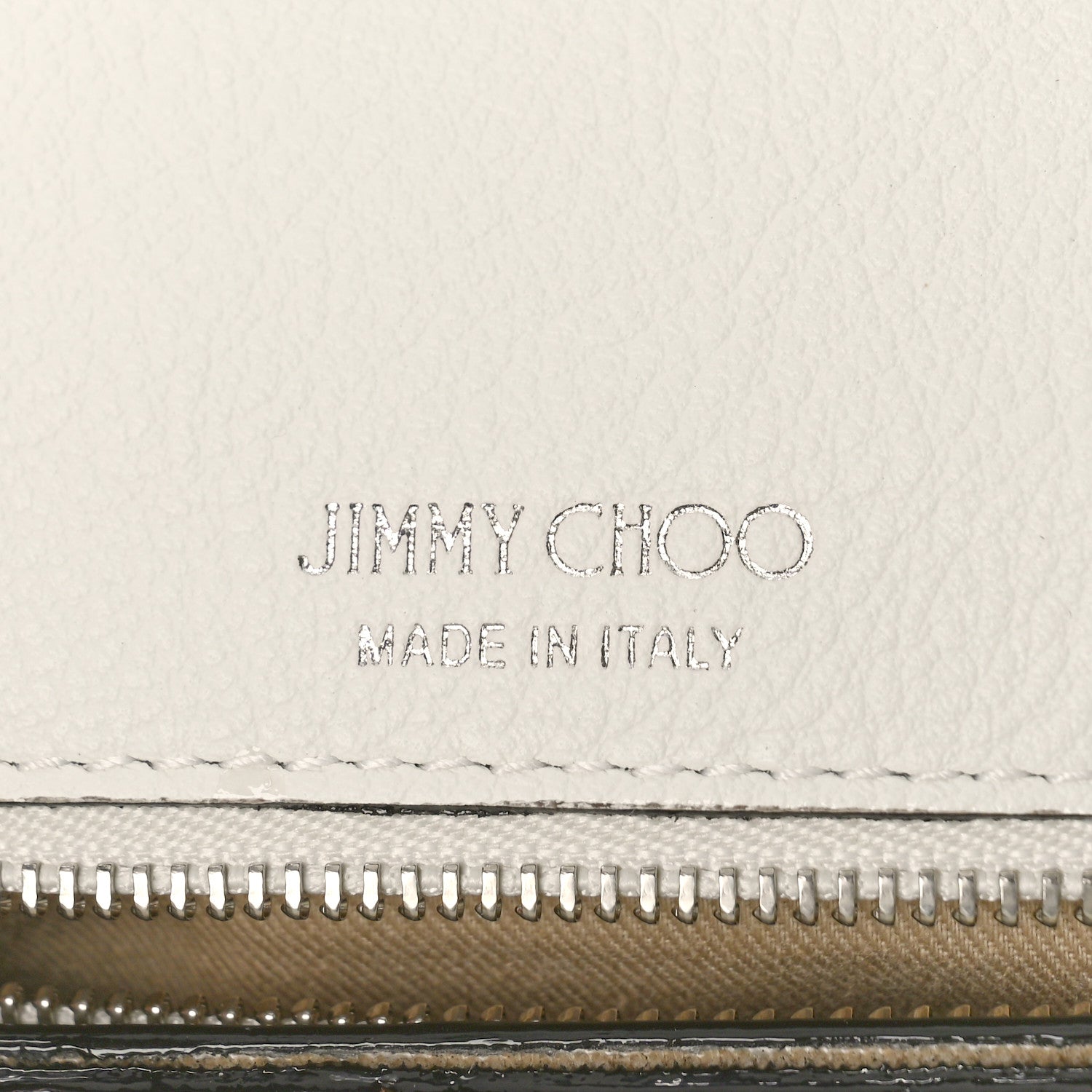 Jimmy Choo Calfskin Crystal Medium Cheri Top Handle Bag Milk 7 of 11