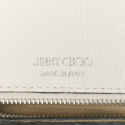 Jimmy Choo Calfskin Crystal Medium Cheri Top Handle Bag Milk 7 of 11