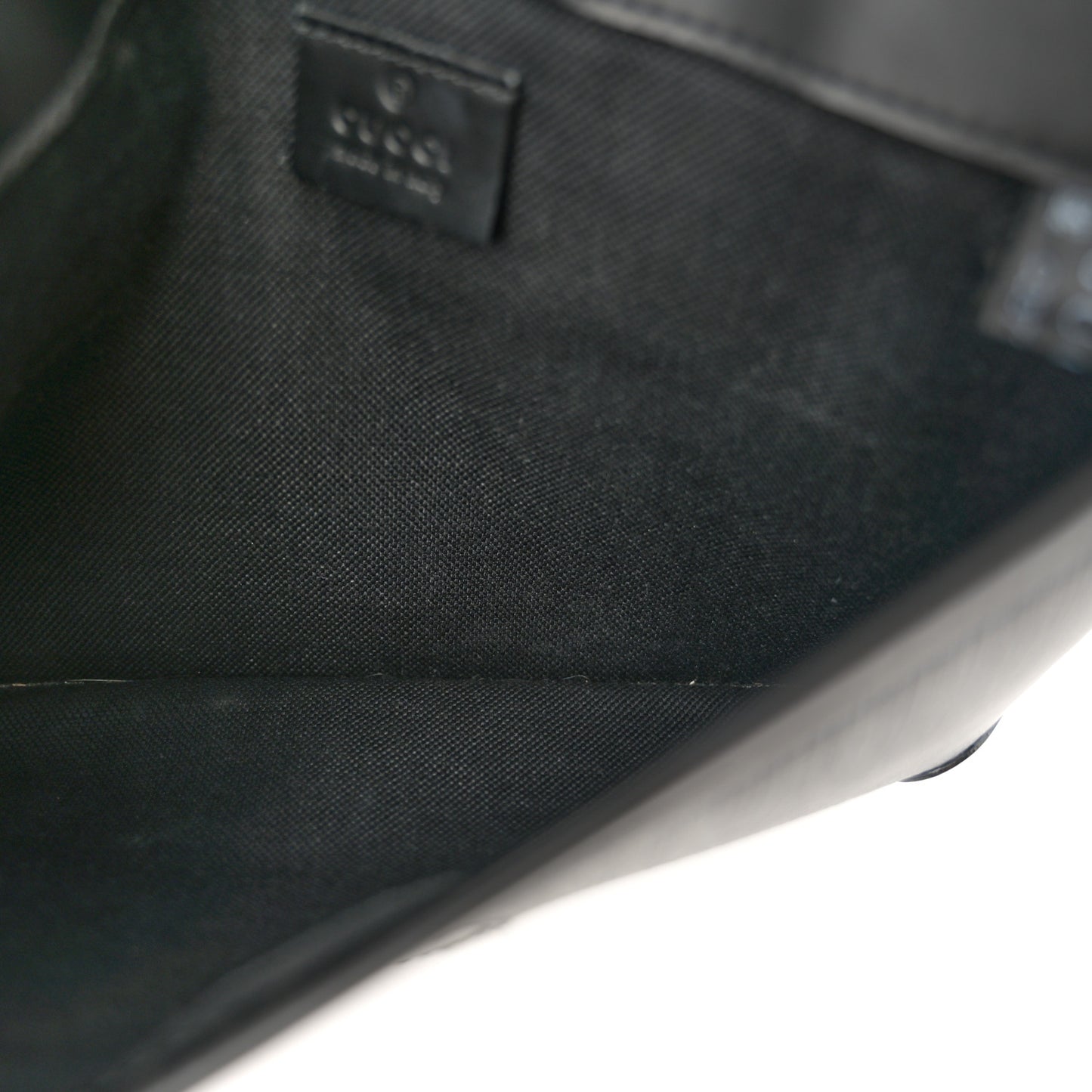 GG Supreme Monogram Web Slim Belt Bag Black Grey