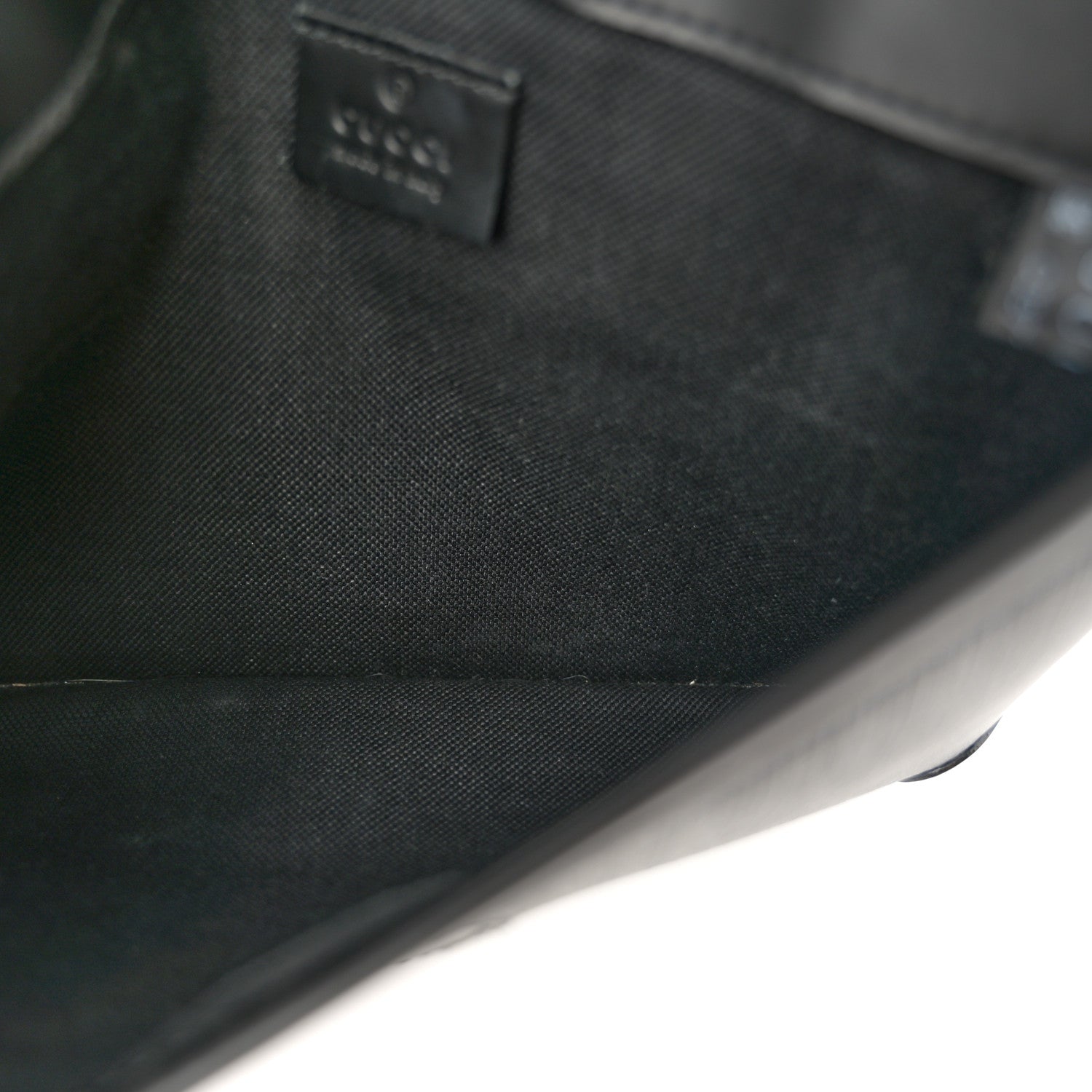 Gucci GG Supreme Monogram Web Slim Belt Bag Black Grey 5 of 10