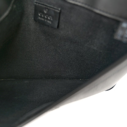 Gucci GG Supreme Monogram Web Slim Belt Bag Black Grey 5 of 10