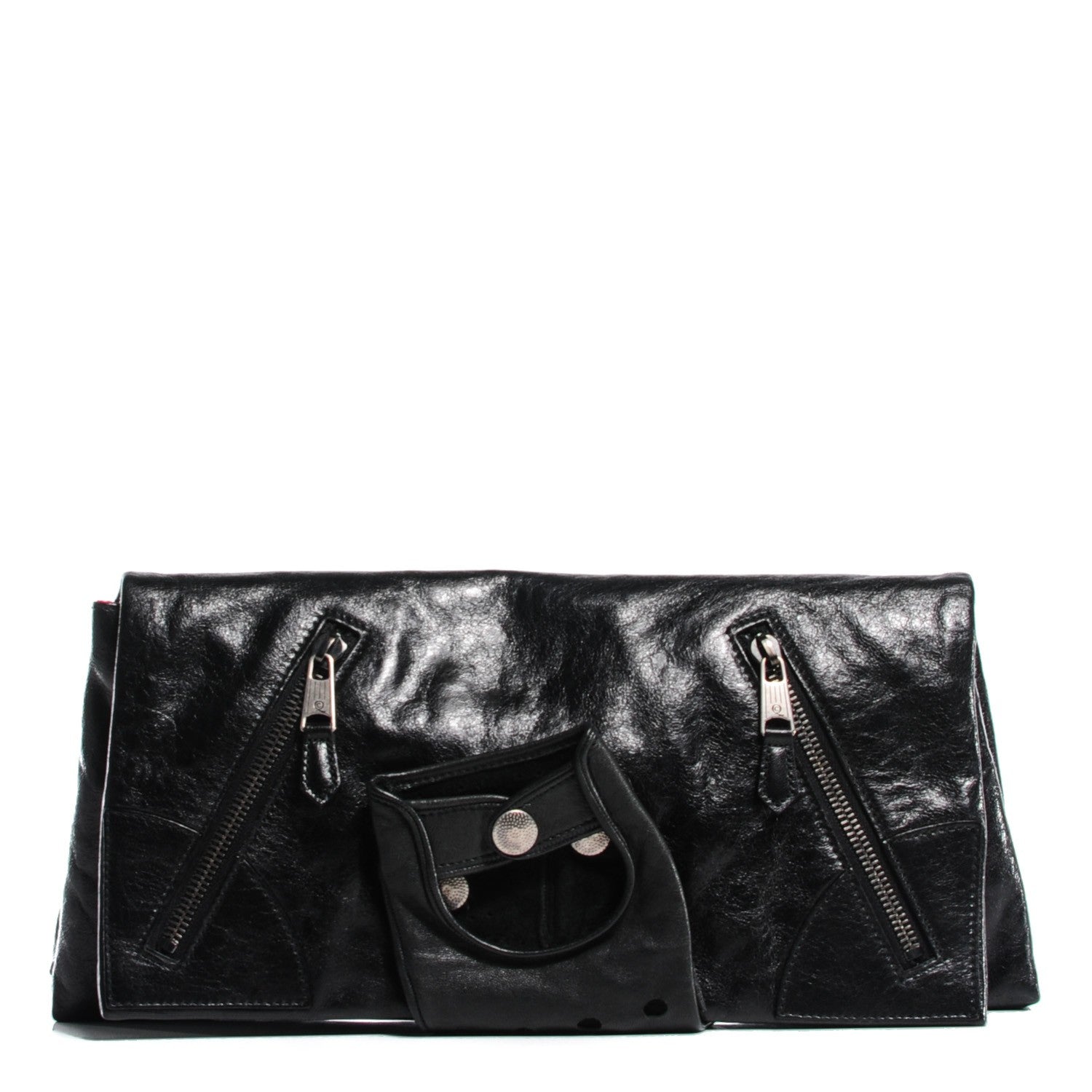 Alexander McQueen Calfskin Faithful Glove Clutch Black 1 of 8