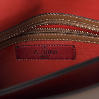 Valentino Garavani Nappa Rockstud Wristlet Clutch Taupe 10 of 11