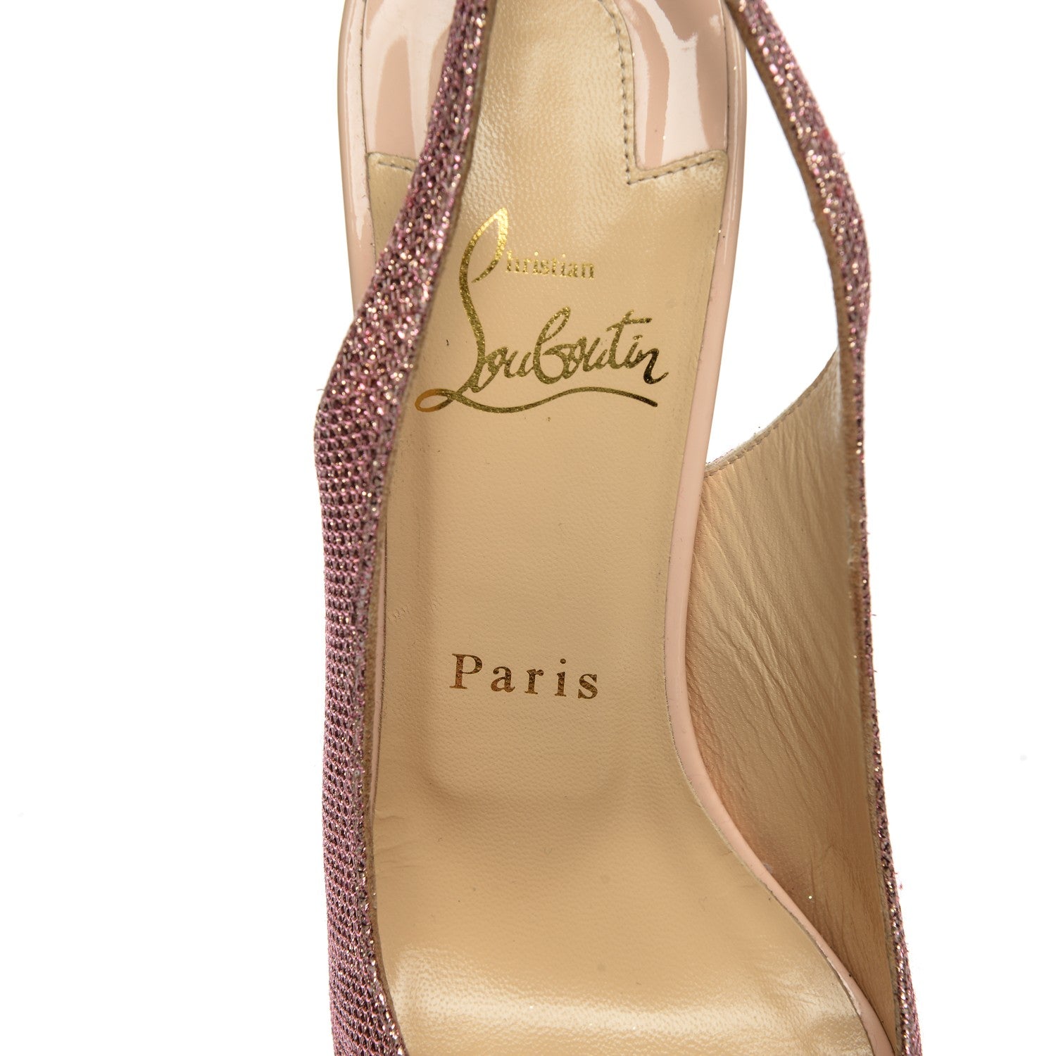 Christian Louboutin Glitter Private Number 120 Pumps 38.5 Poudre 6 of 6