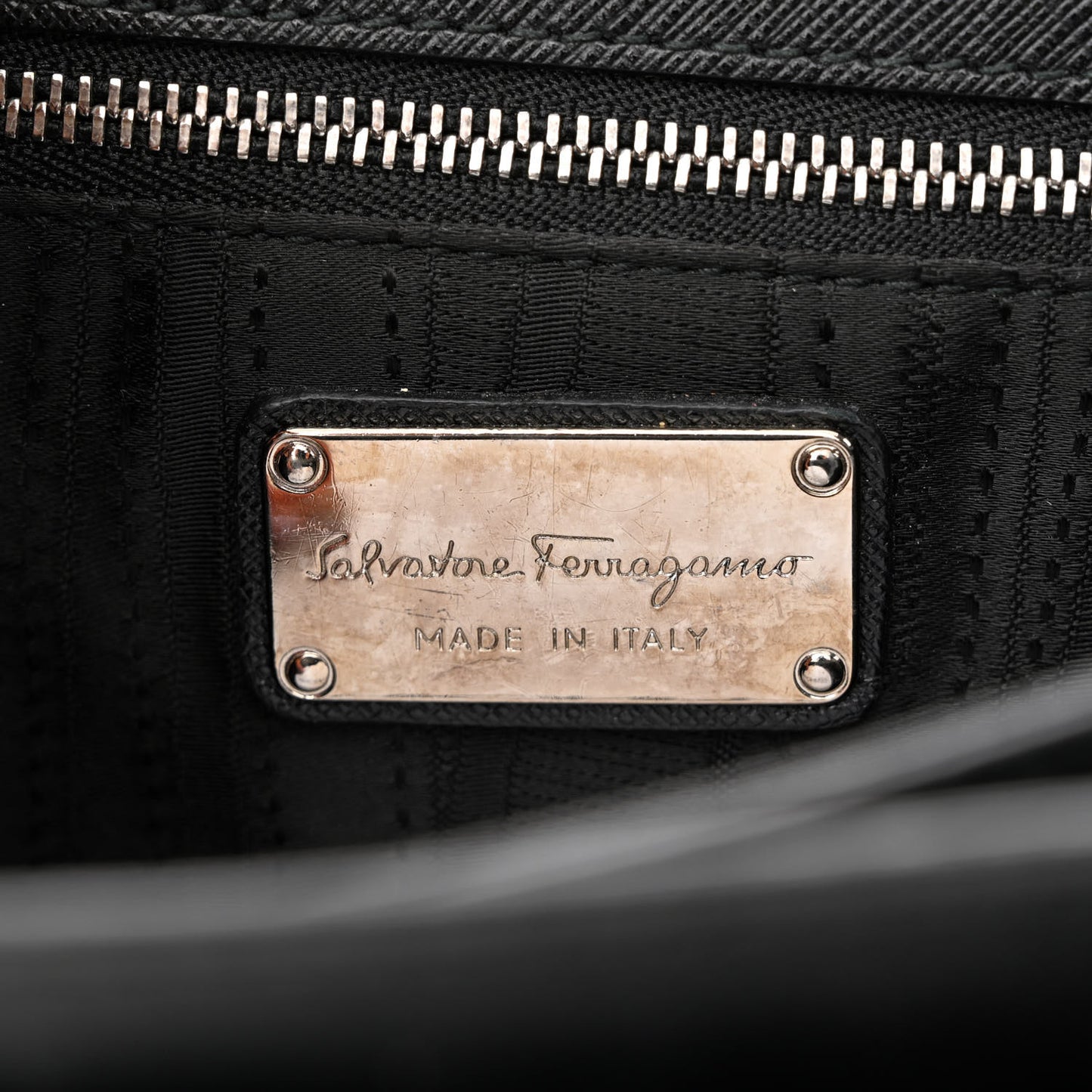 Saffiano Sandrine Shoulder Bag Black