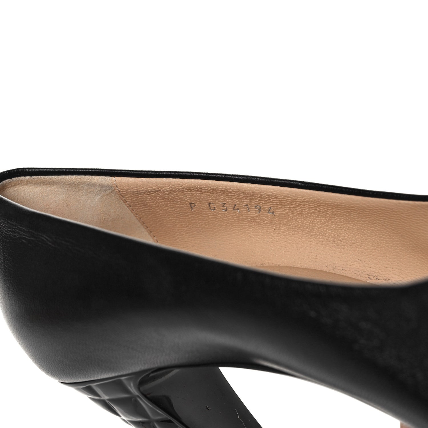 Chanel Lambskin Patent CC Cap Toe Platform Quilted Pumps 38.5 Black 16 of 20