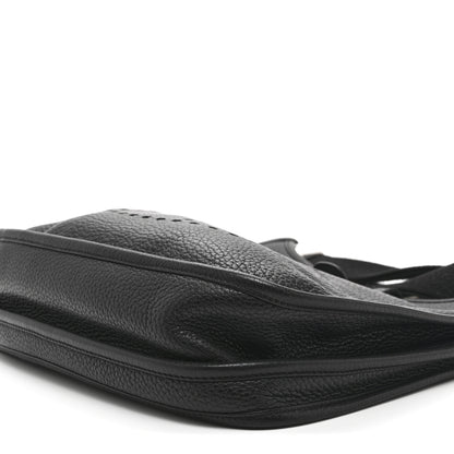 Hermes Taurillon Clemence Evelyne III PM Black 10 of 11