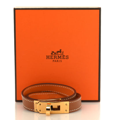 Hermes Barenia Kelly Double Tour Bracelet T2 Fauve 6 of 6