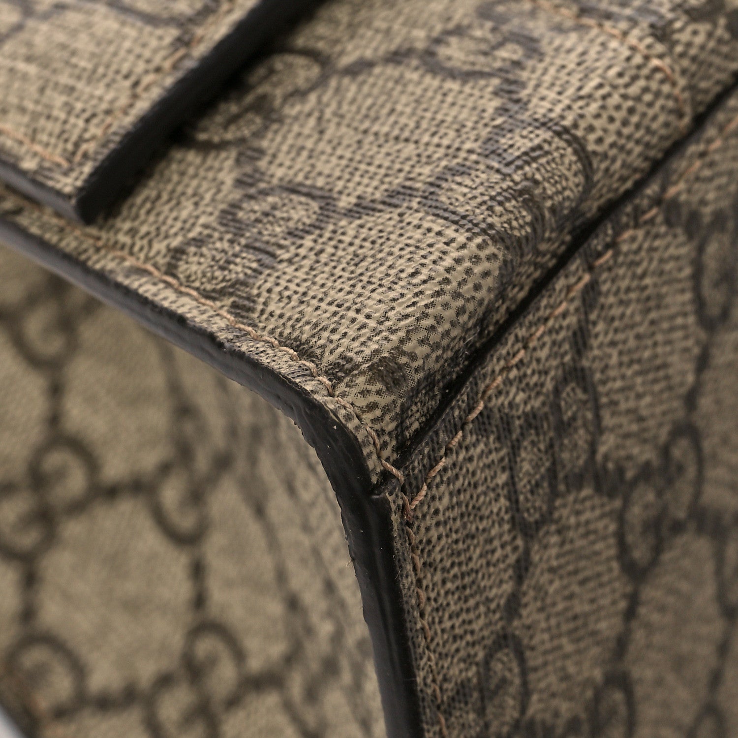 Balenciaga X GUCCI GG Supreme Monogram Small Hourglass Top Handle Bag Beige Ebony 15 of 17