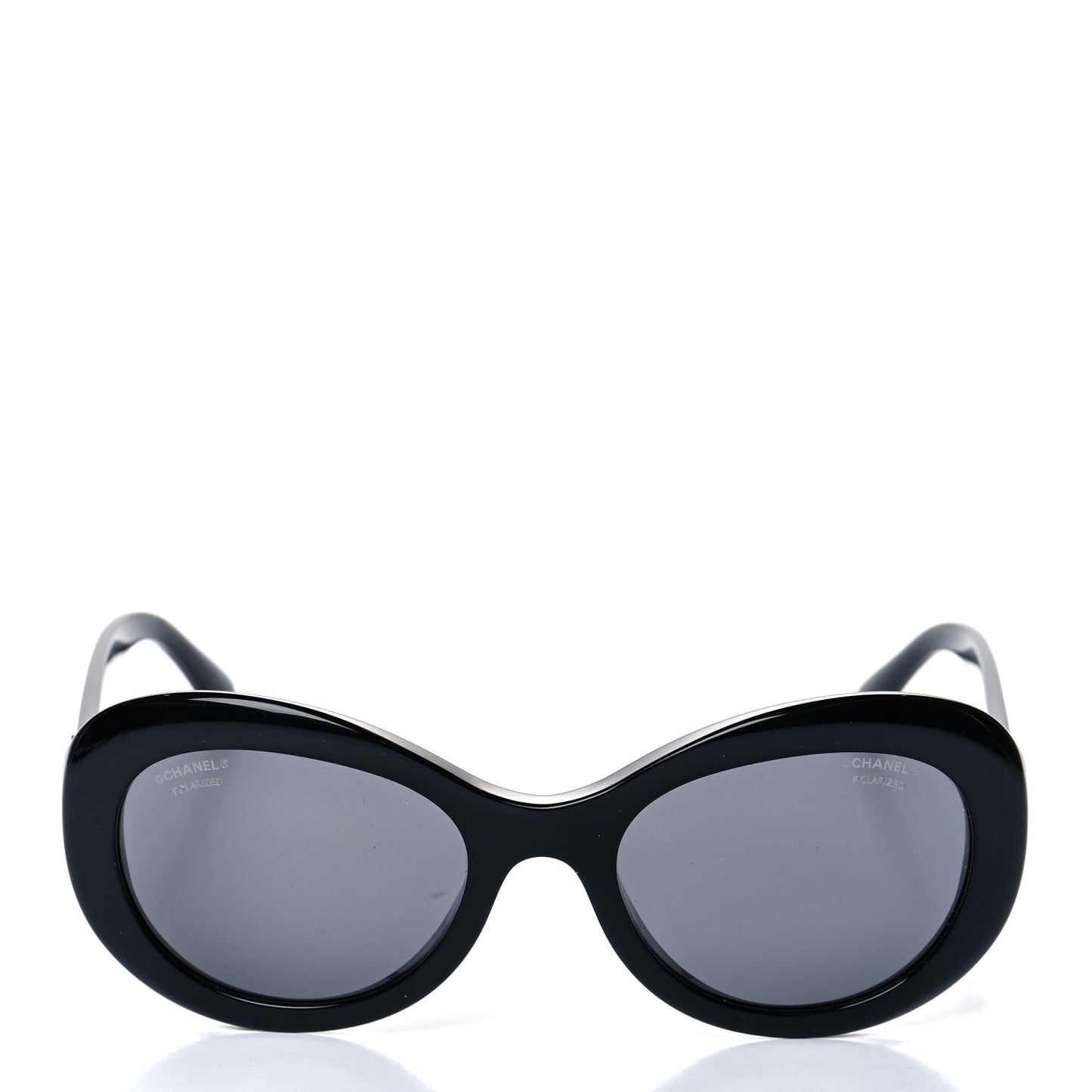 Acetate Polarized Oval CC Sunglasses 5469-B-A