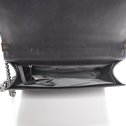 Chanel Lambskin Quilted Large Boy Flap Grey 5 of 11
