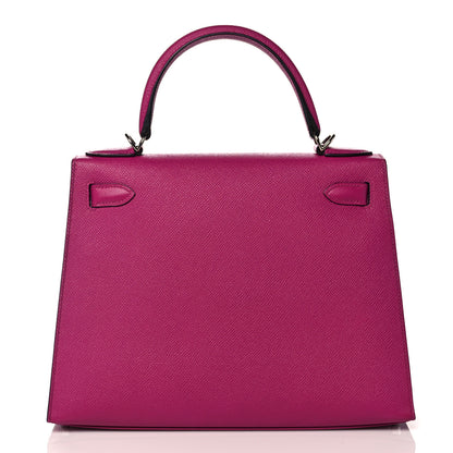 Hermes Epsom Kelly Sellier 28 Rose Pourpre 4 of 37