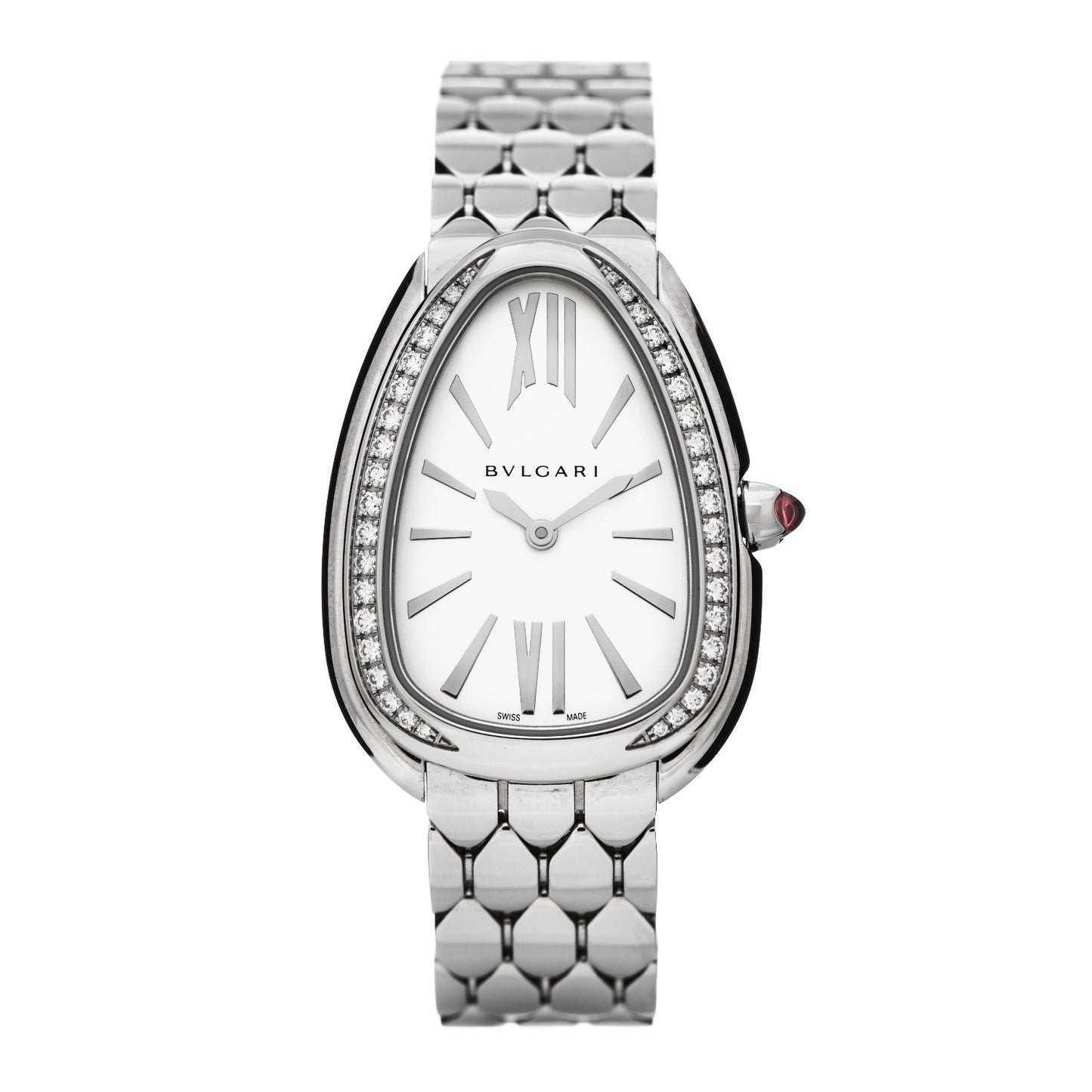 Stainless Steel Diamond Bezel 25mm Serpenti Seduttori Quartz Watch