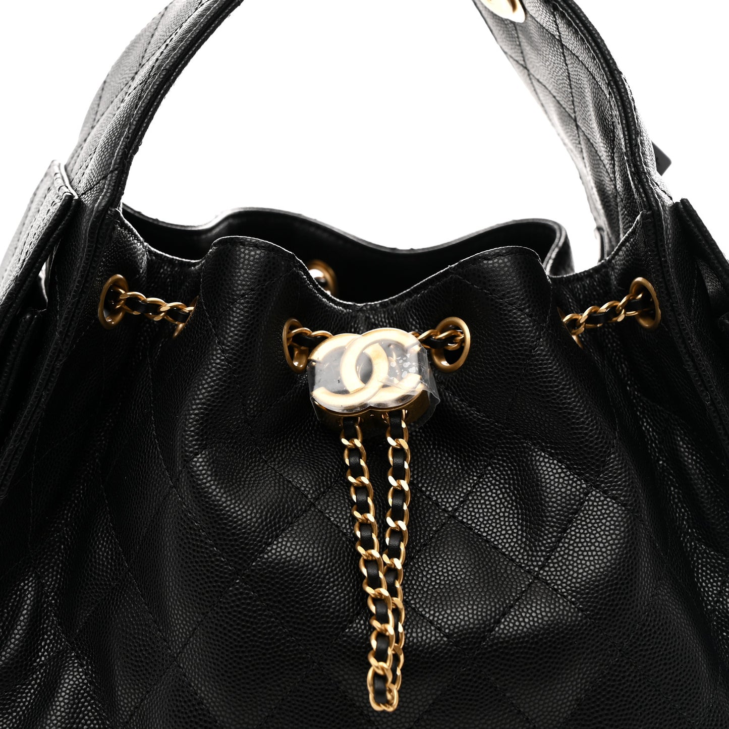 Caviar Quilted Small Chanel 25 Handbag Black