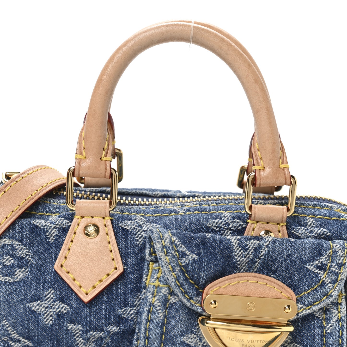 Monogram Denim Nano Speedy Blue