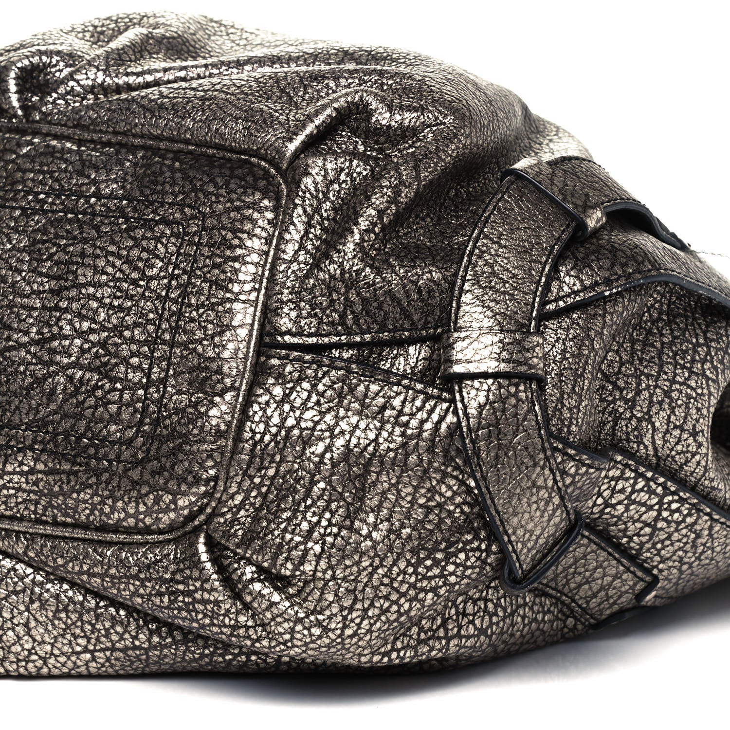 Celine Metallic Calfskin Bittersweet Hobo Pewter 9 of 9