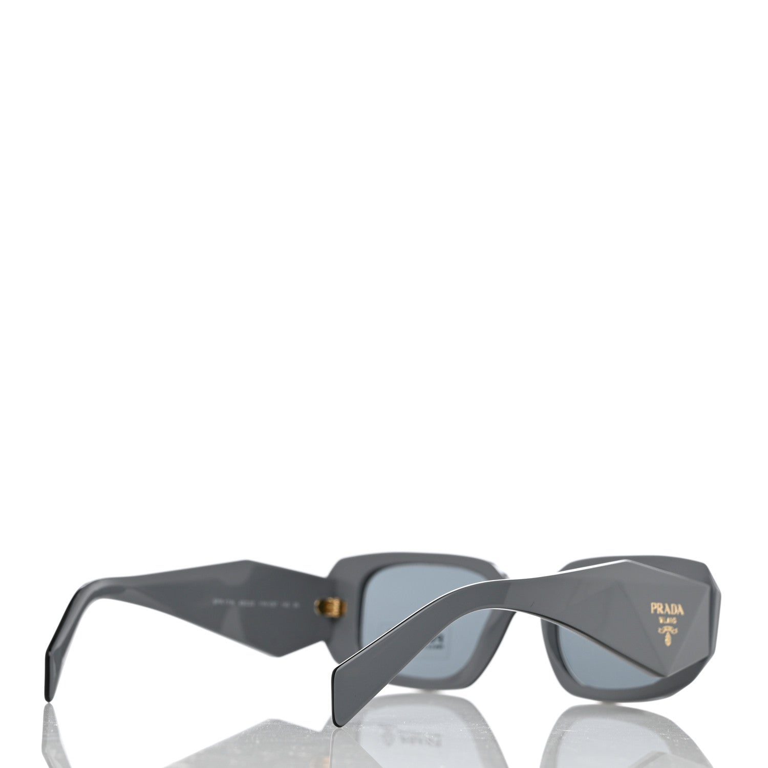 Prada Acetate Symbole Sunglasses SPR 17W Dark Grey 4 of 8