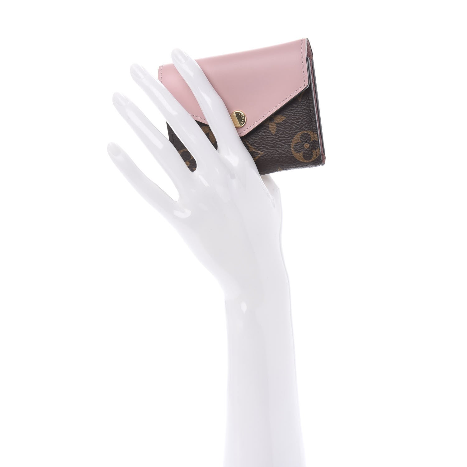 Louis Vuitton Monogram Zoe Wallet Rose Ballerine 2 of 9