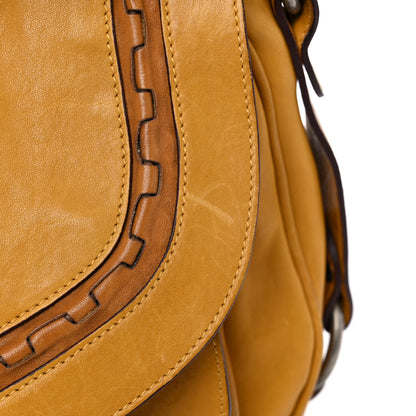 Christian Dior Calfskin Medium Gaucho Double Saddle Bag Yellow 25 of 26