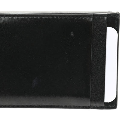 Saint Laurent Calfskin Uptown Monogram Card Case Black 9 of 10