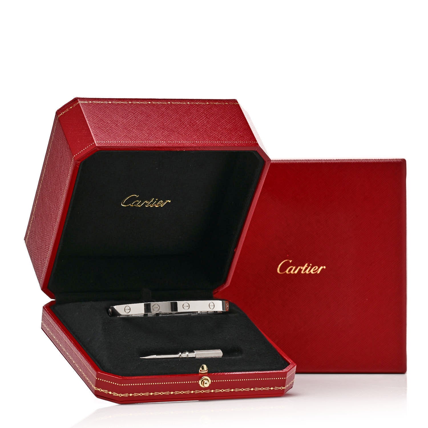 Cartier 18K White Gold LOVE Bracelet 21 9 of 9