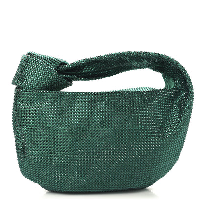 Bottega Veneta Crystal Embellished Satin Mini Hotfix Jodie Emerald 1 of 10