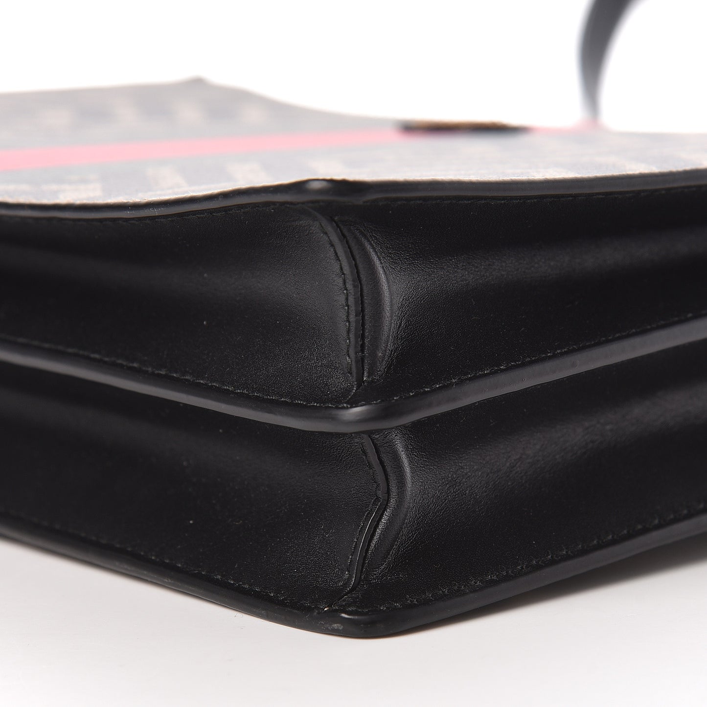 GG Supreme Monogram Caleido Web Messenger Beige Ebony