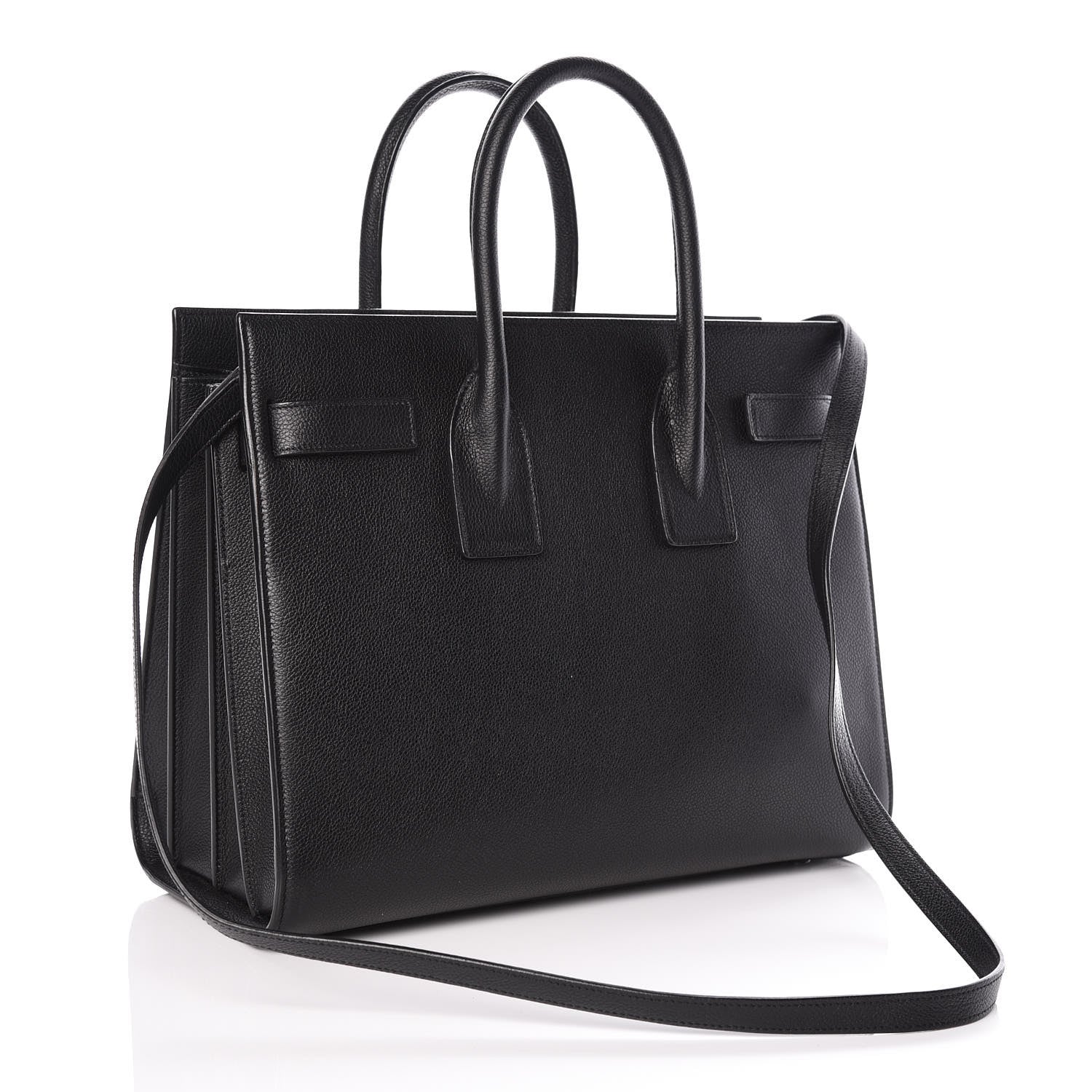 Saint Laurent Grained Calfskin Small Sac De Jour Black 3 of 9