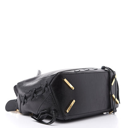 Loewe Calfskin Small Whipstitch Puzzle Bag Black 4 of 13