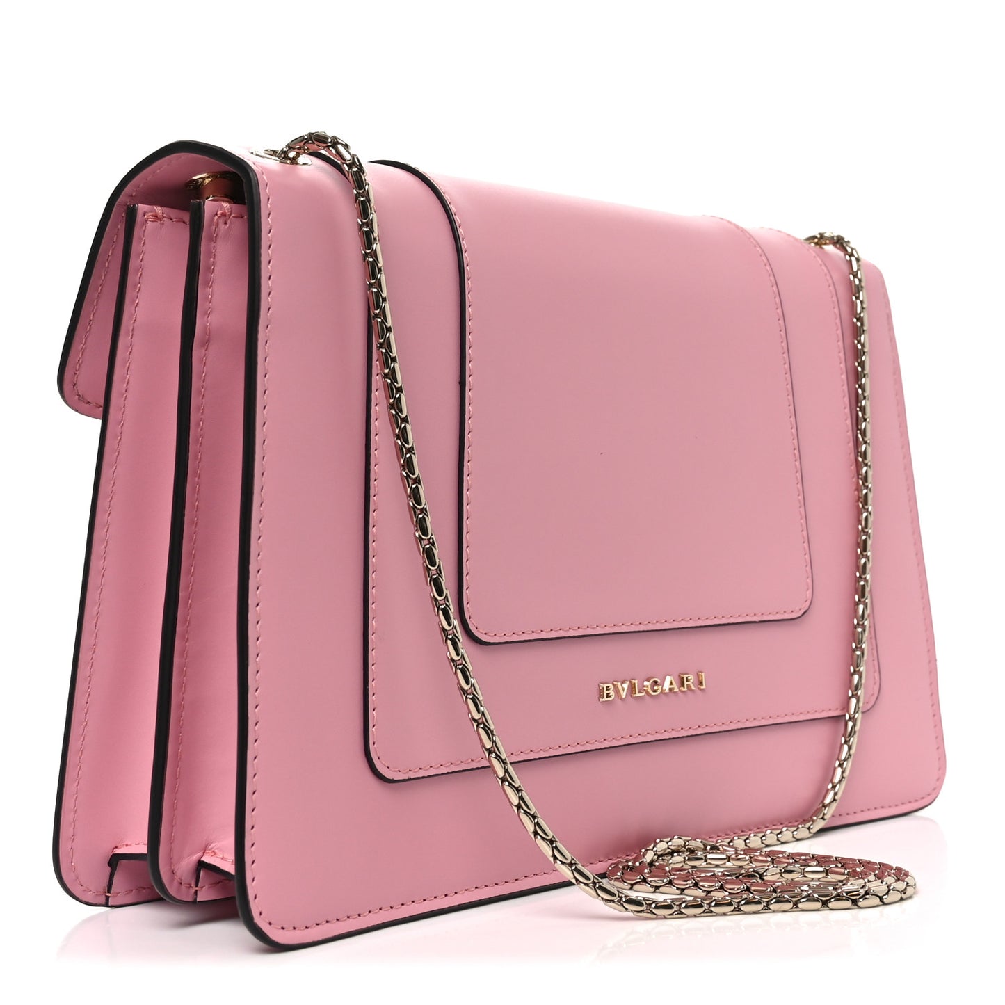 Calfskin Serpenti Forever Shoulder Bag Flamingo Topaz