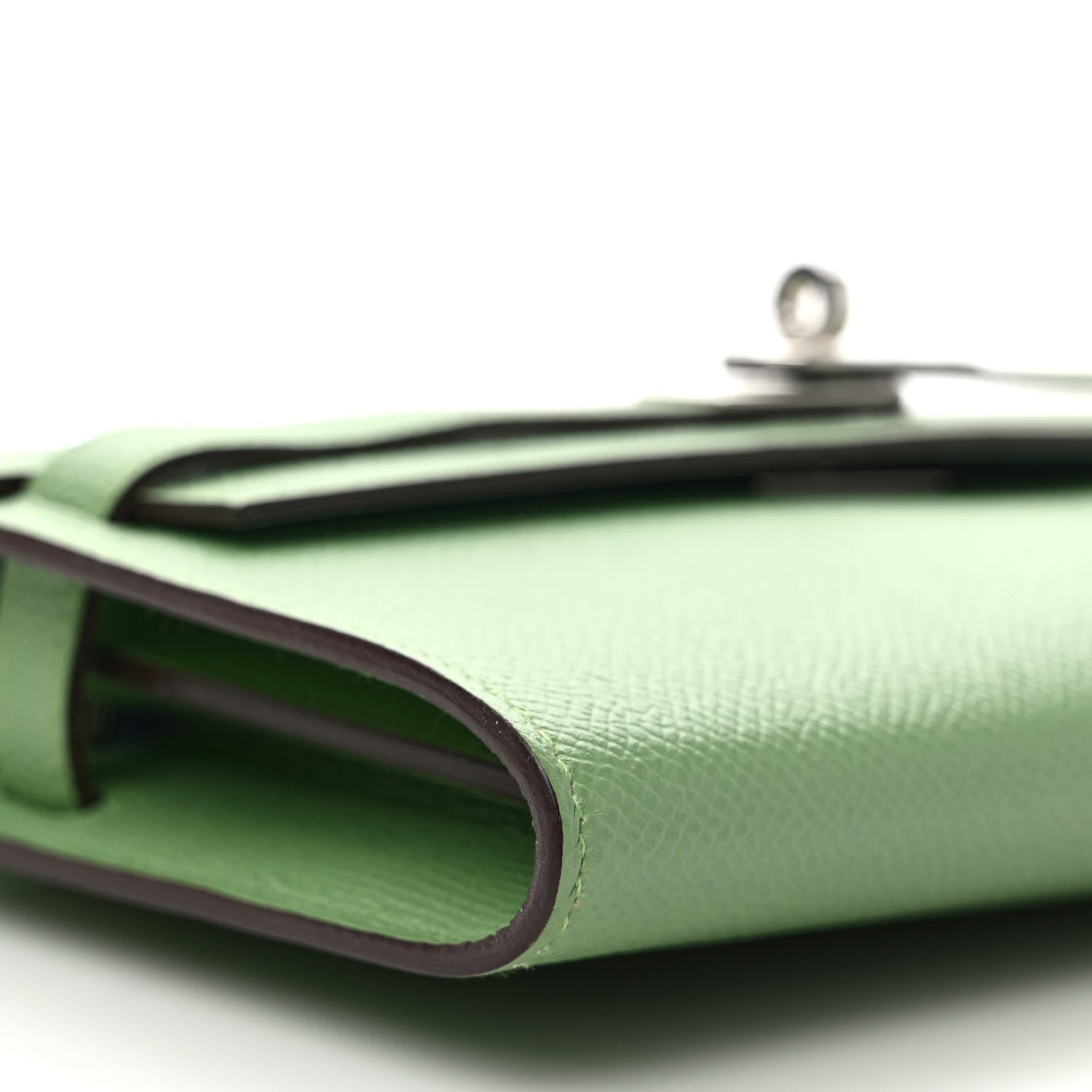 Hermes Epsom Kelly Wallet To Go Vert Criquet Blue Brume 7 of 8